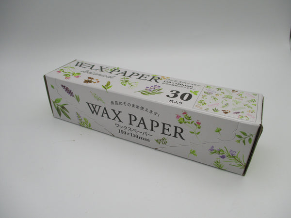 Japanese Botanical Wax Paper 150mm 150mm 30pcs From japan