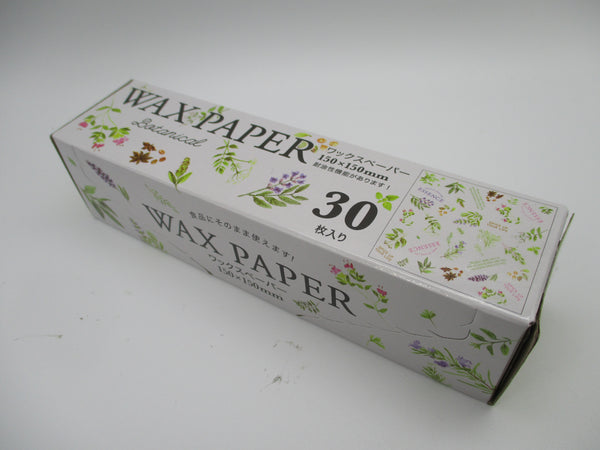 Japanese Botanical Wax Paper 150mm 150mm 30pcs From japan