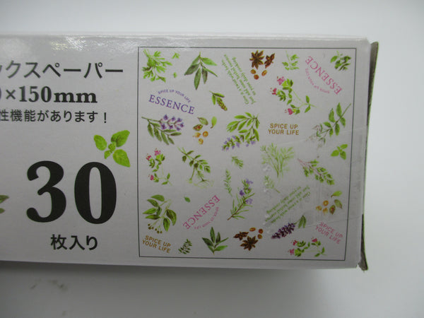 Japanese Botanical Wax Paper 150mm 150mm 30pcs From japan