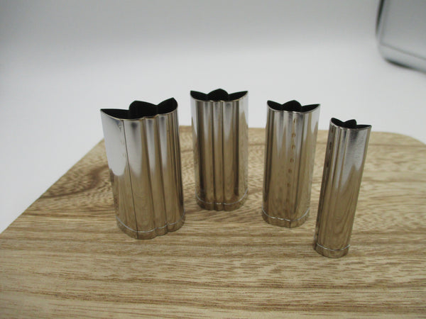 竹 Bamboo Takamori Decorative Stainless Vegetable Cutter Mold set of 4