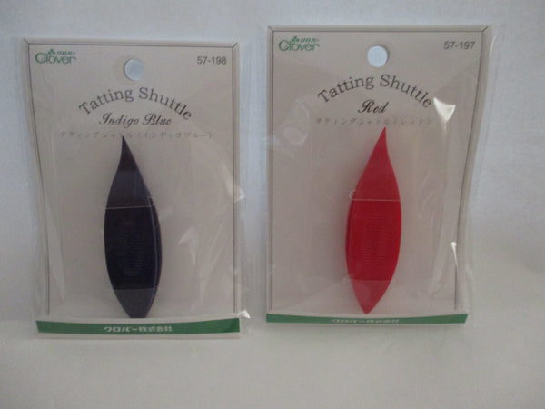 Clover tatting shuttle indigo blue red 57-197 57-198