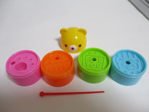 TORUNE Bear Tower Cheese Vegetable Bread Cutter mold Push