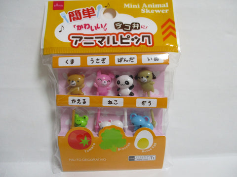 Animal Picks DAISO 7pcs