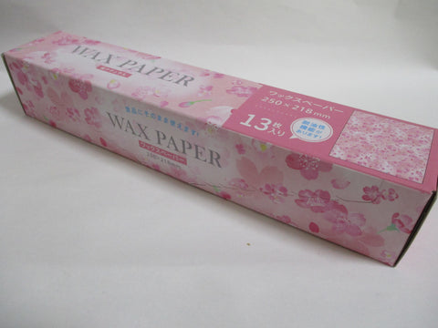 Japanese sakura Wax Paper 250mm 218mm 13pcs From japan