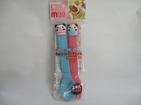 Torune JAPAN Run run Panda Spoon Fork set for lunch box bento