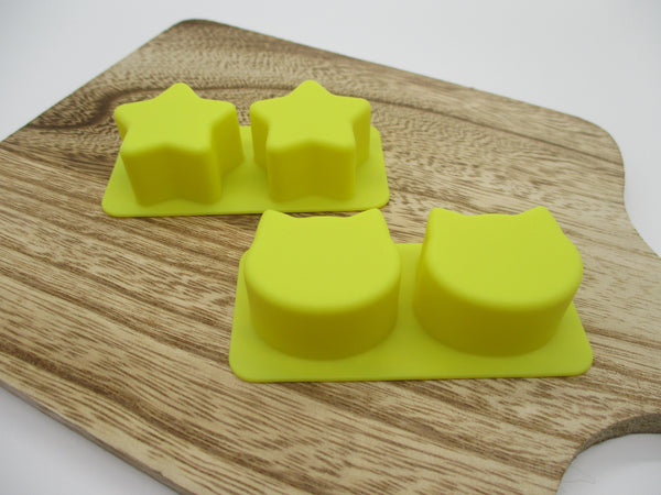 New 2022 Seria Japanese Food Steamed egg Silicone mold  Cat Star 4pcs