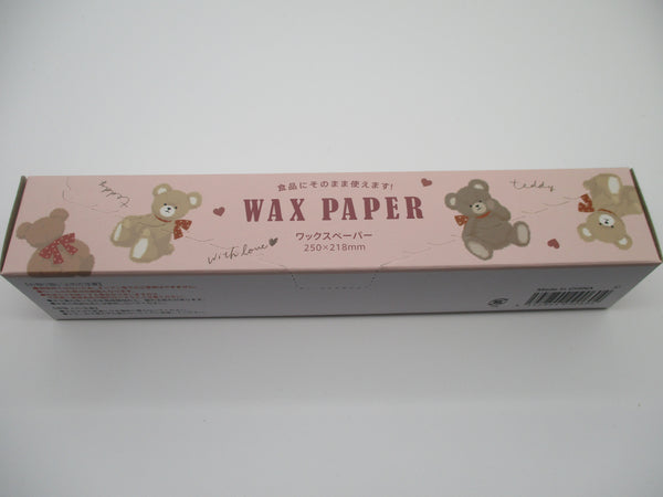 Japanese Bear Wax Paper 250mm 218mm 13pcs From japan