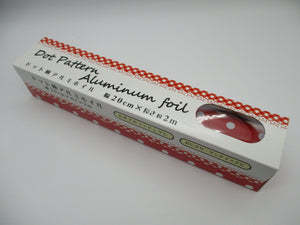 Japanese aluminum foil 2m Dot red  20cm