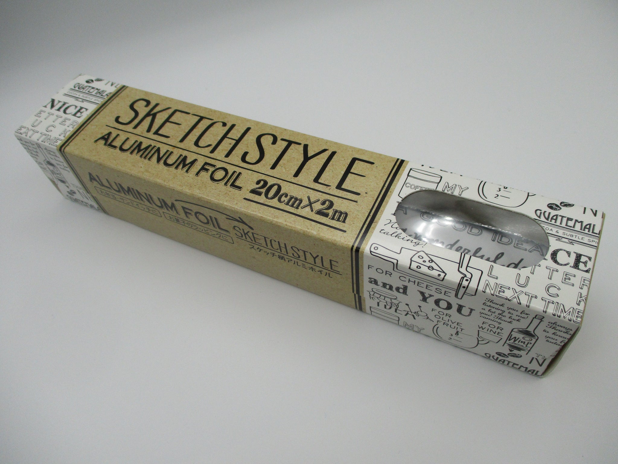 Japanese aluminum foil 2m Sketch Style 20cm