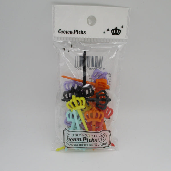 Crown 20pcs Food picks 6colors