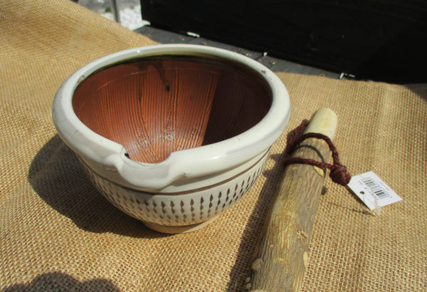 Koishiwara ware Mortar&Pestle Set Suribachi 12cm Topi kanna Grinding Bowl