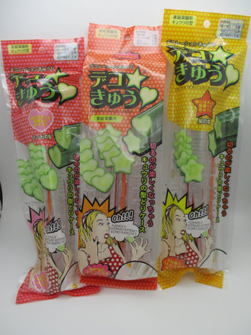 Deco Kyu Shaped Cucumber Mold Vegetable Gardening Kit Star and Heart Kaneko