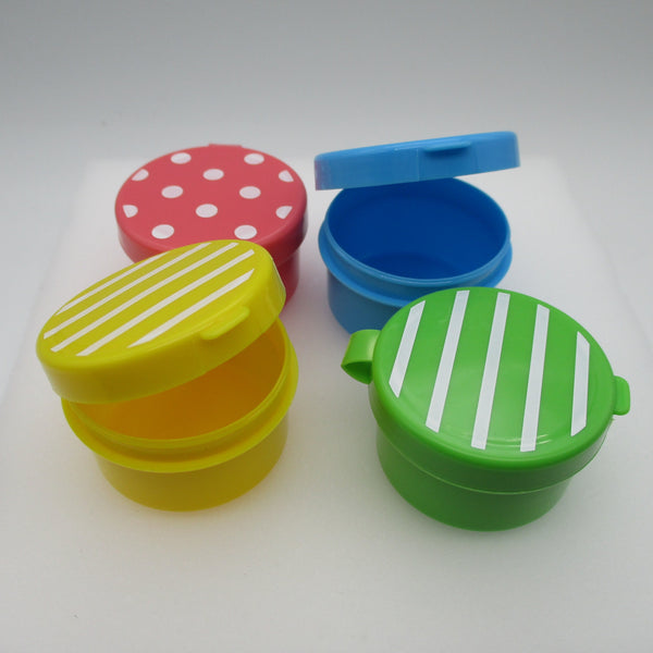 Torune JAPAN Mini Cups sauce case Dot and Border 4pcs