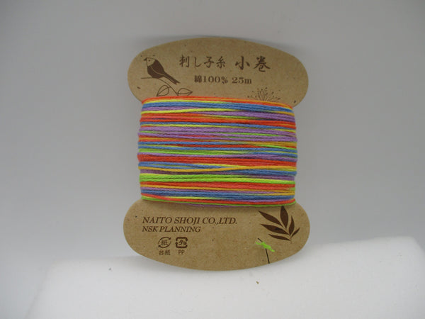 Naska Japanese SASHIKO Embroidery Thread MIX Danzome 8 Colors 25m