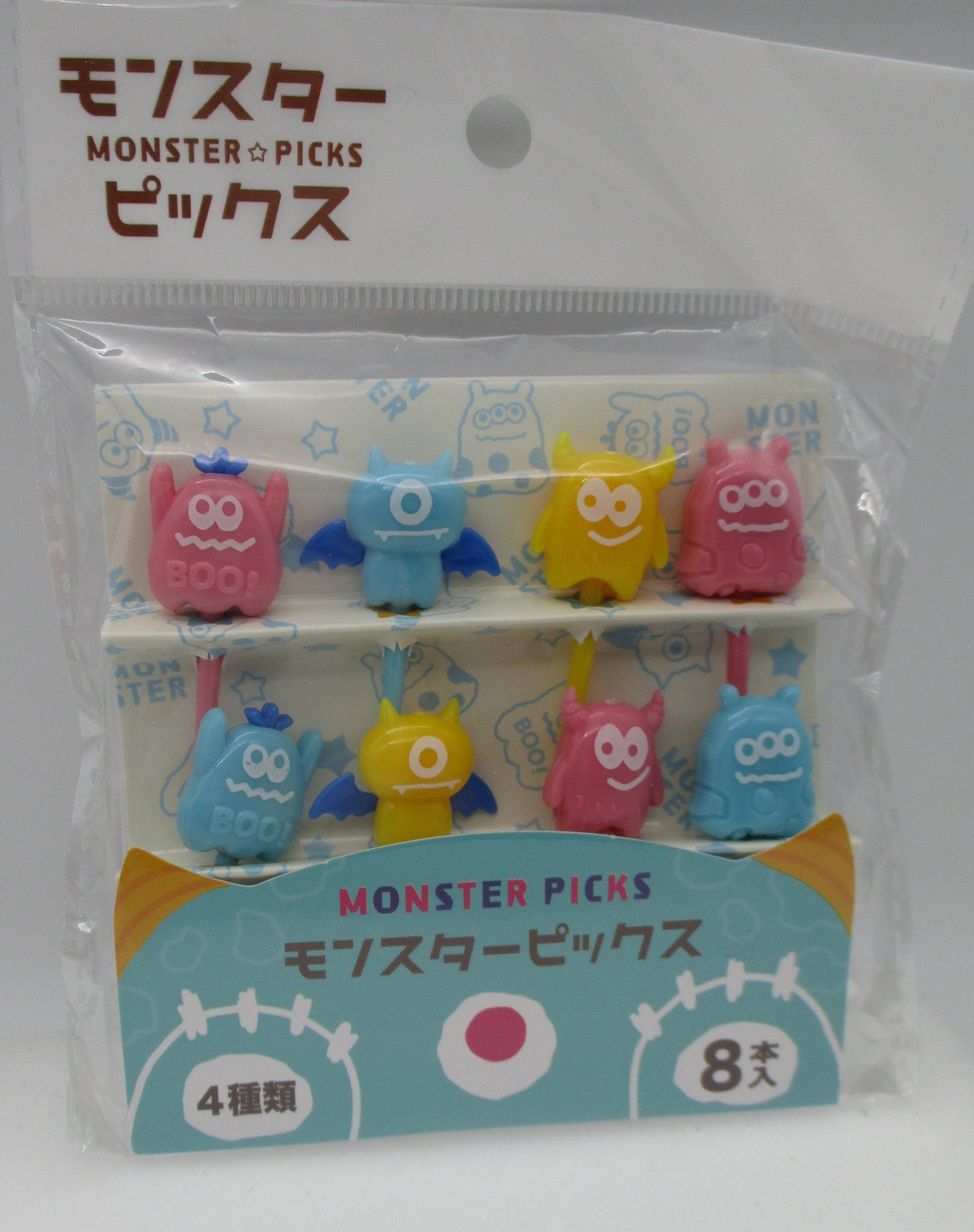 Monster 8pcs Food picks  For lunch box Halloween