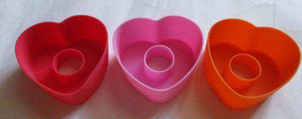 KAI Chuboos! Chuboos Heart  Silicone  Cup 3pcs  Large type For lunch Box  bento