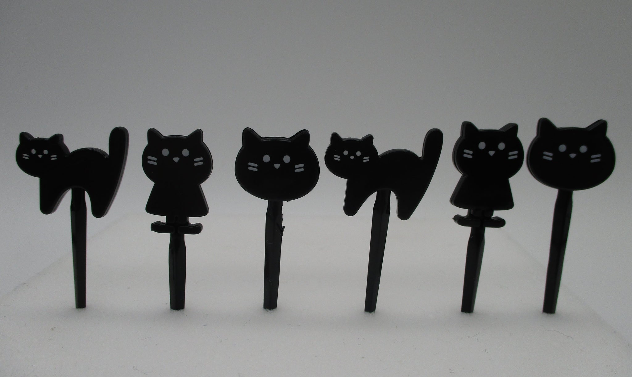 Halloween Food Picks 6pcs Cat Black Cat