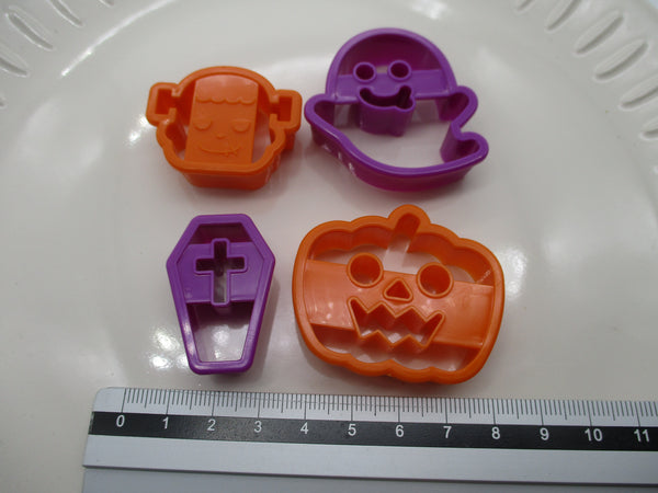 Halloween Vegetable Cheese Cutter coffin Pumpkin 4pcs large Deco For bento