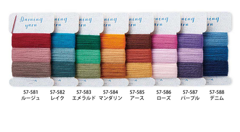 New Clover Thread 57 for Darning & Mending 50% Wool 50% acrylic 16m 3colors
