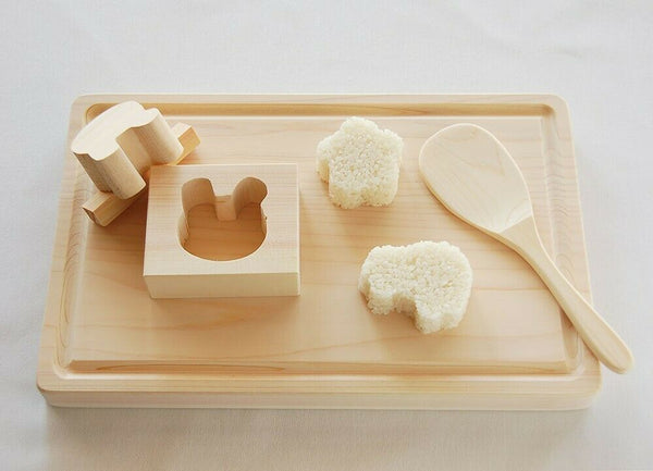 YAMAKO Sushi Onigiri PRESS Wood SUSHI MAKER Mold sakura rabbit Car